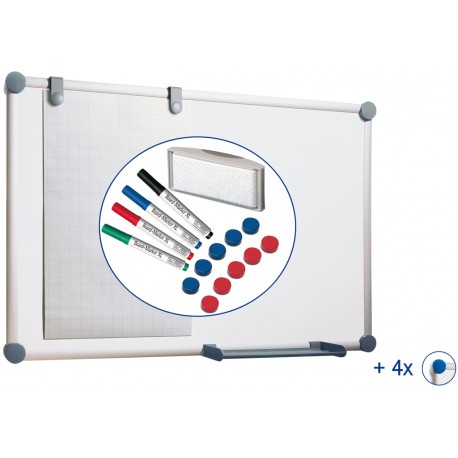 Whiteboard 2000 Komplett-Set, 60x90 cm