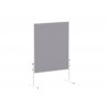 Moderationstafel solid Filz/Filz, 150x120 cm, grau