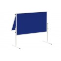 Moderationstafel solid klappb, Filz/Filz, 150x120cm, blau