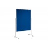 Moderationstafel professionell Textil/Textil, 150x120cm blau