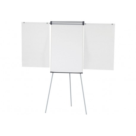 Flipchart solido Plus con 2 telai portacarta laterali