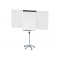 Flipchart mobile standard Plus con 2 telai portacarta laterali