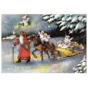 Weihnachtsmann mit Schlitten