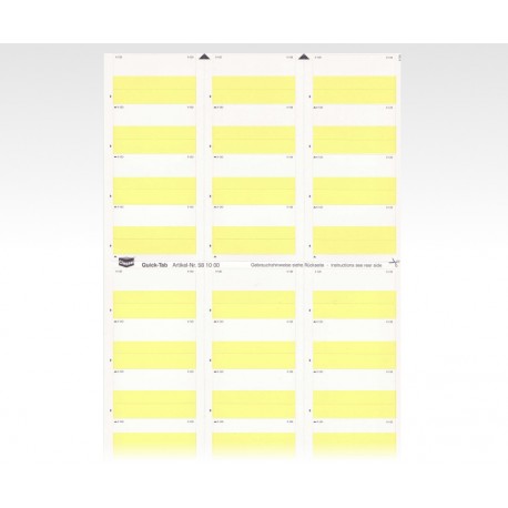 Quick-Tabs giallo chiaro 58 x 10