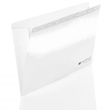 204045/00 Orgamappen Elegance weiß 250g
